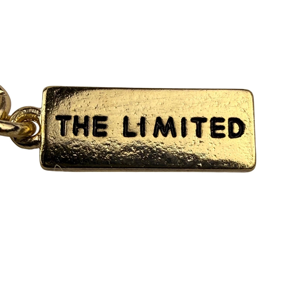 The Limited Women Gold Tone Glass Stone Necklace Statement Chain Jewelry