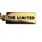 The Limited Women Gold Tone Glass Stone Necklace Statement Chain Jewelry