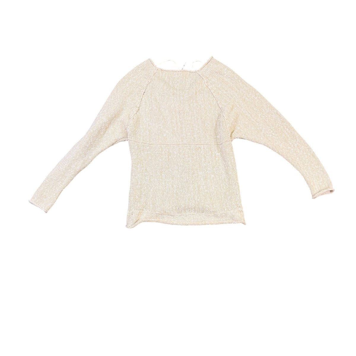 Free People Womens Beige Lightweight Knit Sweater Top Relaxed Fit  Sz XS