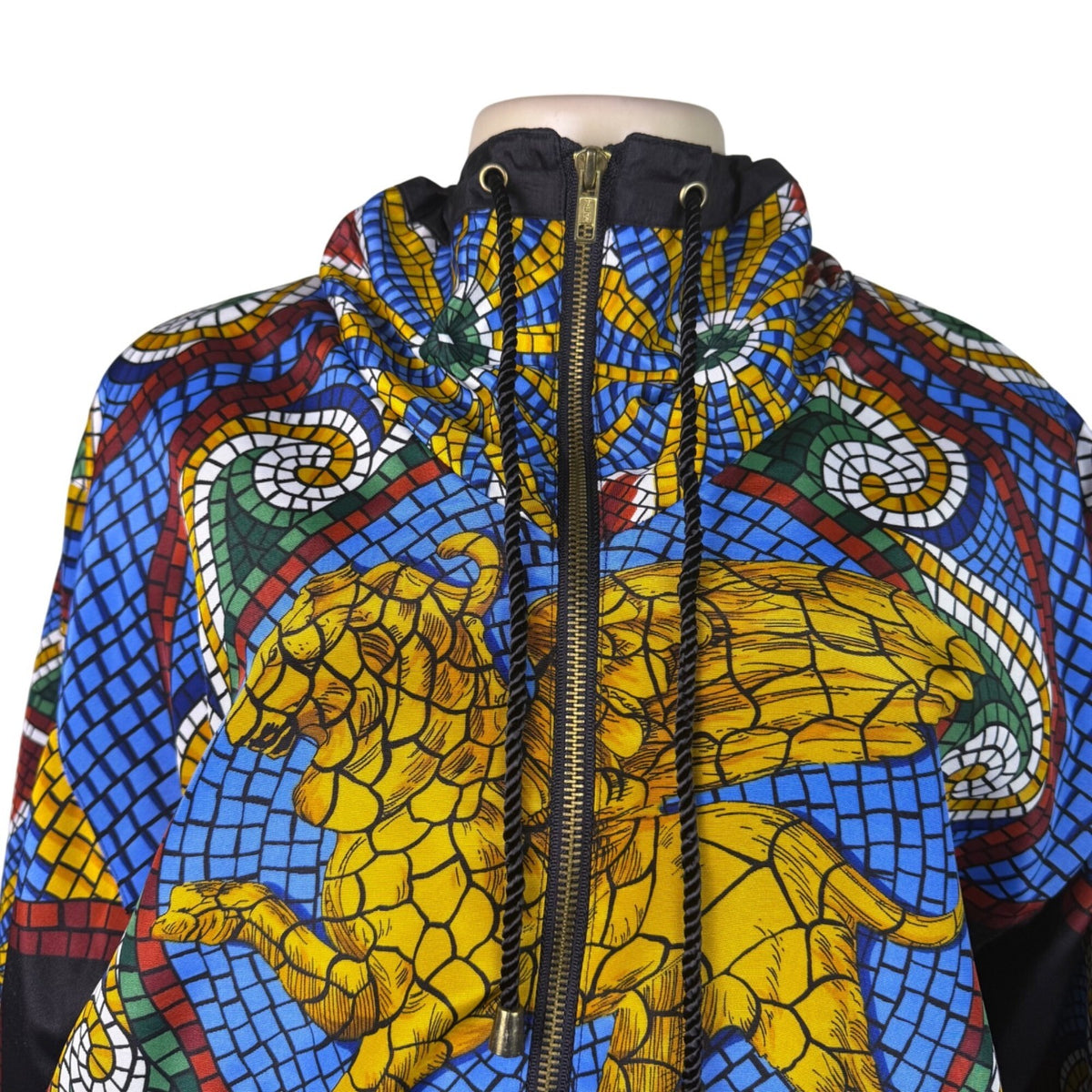 Vintage Gallery Sport Unisex Black Mosaic Print Tracksuit Set XS