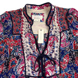 By Anthropologie Womens Multicolor 100% Viscose Printed Long Sleeve Mini Dress S