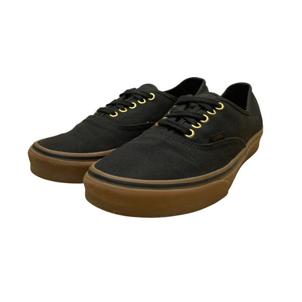 Vans Men’s Black Canvas Gum Sole Low Top Lace Up Authentic Sneakers Size 9.5