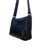 Women’s Navy Blue Faux Leather With Adjustable Strap & Rear Pocket Crossbody Bag