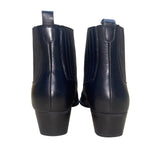 Marc Fisher Women’s Black Leather Block Heel Mlyarita Ankle Boots  Size 8.5M