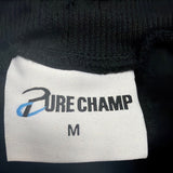 Pure Champ Mens Black Athletic Joggers Sweatpants Drawstring Closure Size M