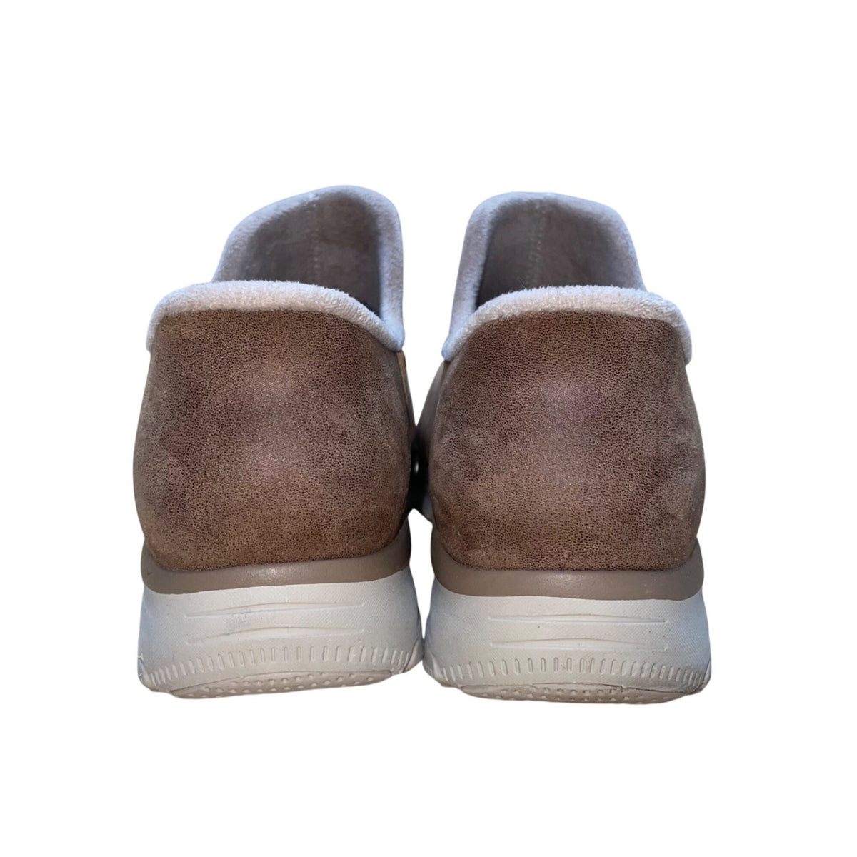 Skechers Women’s Tan Faux Fur-Lined Warm Slip-Ins Casual Booties Size 11
