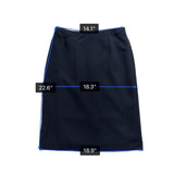Black Womens Pencil Skirt Lined Slim Fit Size 4