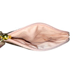 Lodis Women’s Rose Gold Leather With Coin Pouch Zippered Wristlet Clutch