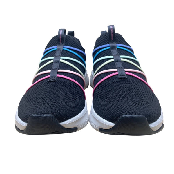 Skechers Women’s Black Multicolor Arch Fit Slip-On Athletic Sneakers Size 6.5