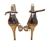 Steve Madden Womens Gold Strappy Sheena High Heel Sandals Size 9.5M