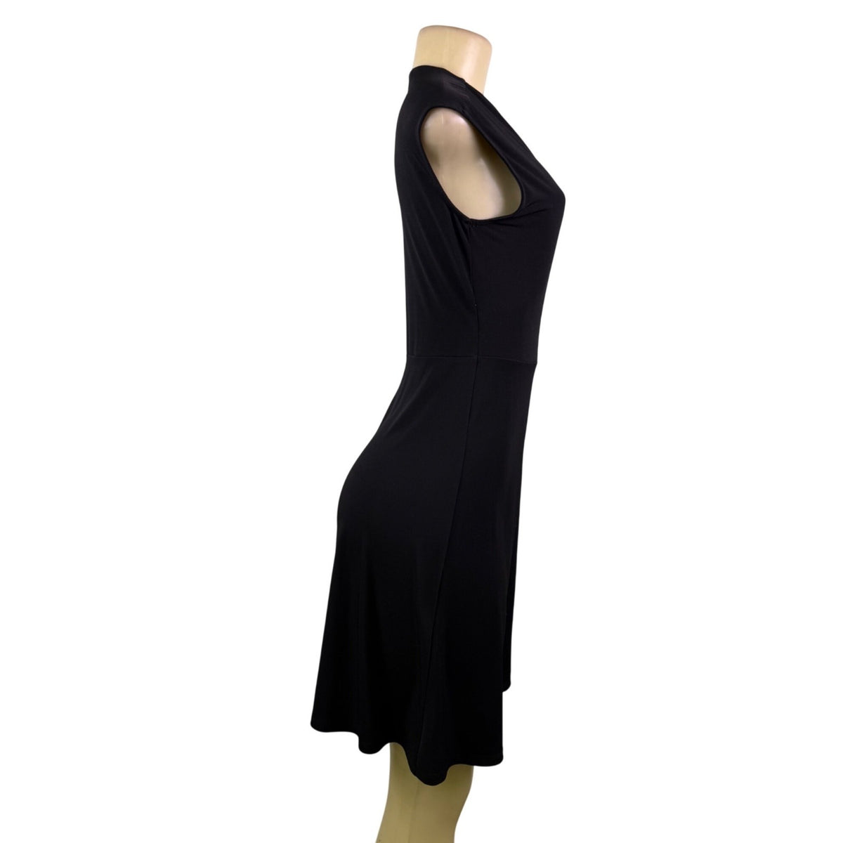 Ivanka Trump Womens Black Wrap Dress Tie Waist Sleeveless Sz XS