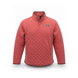 Eddie Bauer Womens Red Quilted & Mock Neck Pullover Sweatshirt Size XL 
