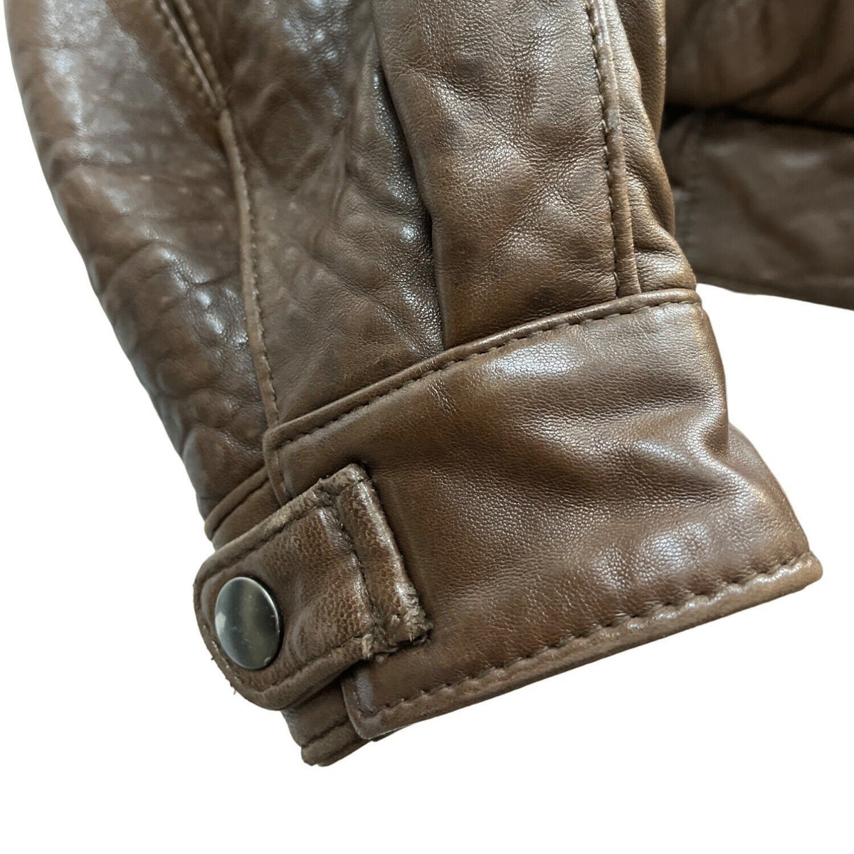 Vintage 80s Expedition by Robert Comstock Brown Pilot Leather Jacket Sz XL