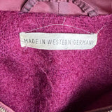 Women’s Burgundy Hooded Belted Jacket Lightweight Coat