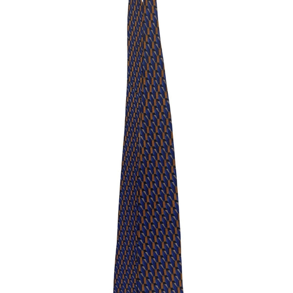 Nordstrom Mens Silk Blue Multi-Color Patterned Tie By J.Z. Richards Handcrafted