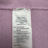 J.Crew Womens Purple Textured Long-Sleeve Lengthy Cardigan With Pockets Size XS