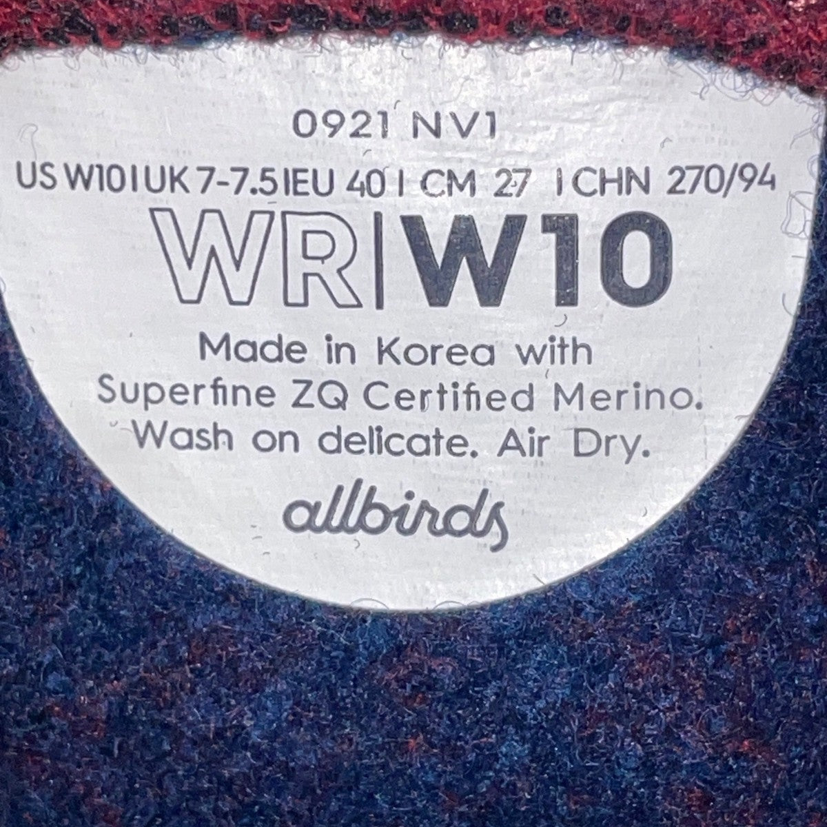 Allbirds Women’s Red & White Wool Runners Olympus Athletic Shoes Size W10