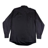 Geoffrey Beene Mens Black Wrinkle-Free Button-Up Dress Shirt Regular Fit Sz 15.5