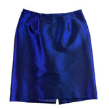 Nicolette Womens Blue Suit Set Includes Blazer & Pencil Skirt Size 12