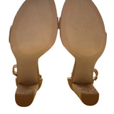 JF Women’s Brown Suede Adjustable Ankle Strap Block Heel Lorelai Sandals Size 10