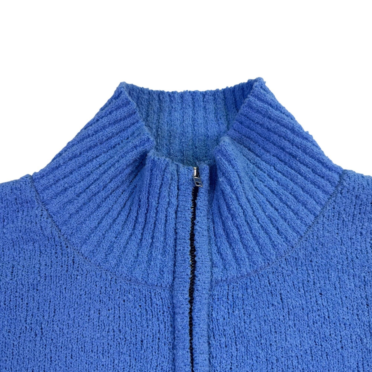 Promesa Womens Light Blue Half-Zip Pullover Sweater Size L