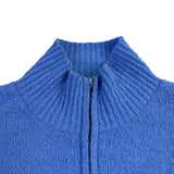 Promesa Womens Light Blue Half-Zip Pullover Sweater Size L
