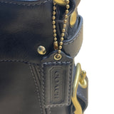 Coach Women’s Black Leather With Golden Buckle Details Hobo Shoulder Bag