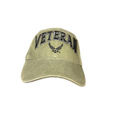 Extreme Embroidery Mens Olive  Air Force Veteran Cap & Lanyard Set Adjustable