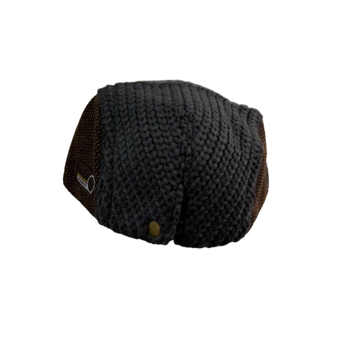 Trend Style Gray Wool-Blend Newsboy Cap Mens Brown Accents Warm Vintage Look
