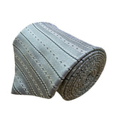 Jones New York Mens Gray 100% Silk Striped Necktie Elegant Pattern Classic Style