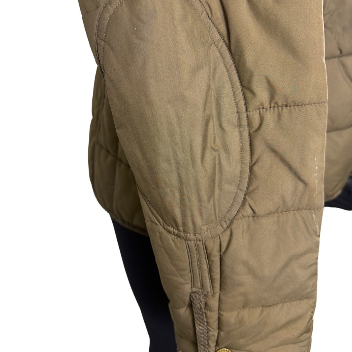 Lauren Ralph Lauren Womens Olive Puffer Jacket Quilted Snap/Zip Sz XL