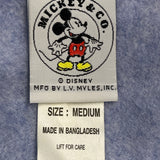 Disney Women’s Blue Minnie Mouse Embroidered Long Loungewear Zippered Sz M - New