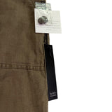 Nicole Miller Womens Khaki Straight-Leg Pants Button Accents Size US 10