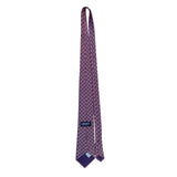 Liberty Men’s Red 100% Silk Geometric Pattern Tie