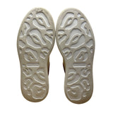 Alexander McQueen Women’s White & Gold Leather Platform Sneaker Size 7US