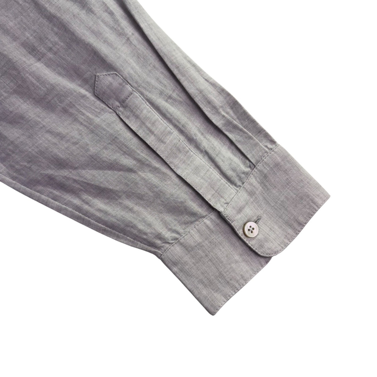 Chicos Womens Light Gray Linen-Blend Button-Down Long Shirt Dress Size 2P