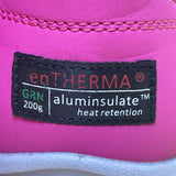 Cabrade Girls Pink EnTherma Aluminisulate Waterproof Vinca Winter Boots Size 3Y