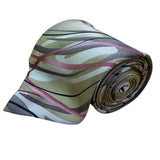 J. Garcia Mens Green Multicolor Silk Tie Wetlands I Limited Edition Collection 4