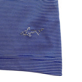 Greg Norman Mens Blue Striped Polo Shirt Play Dry Performance Breathable Size L
