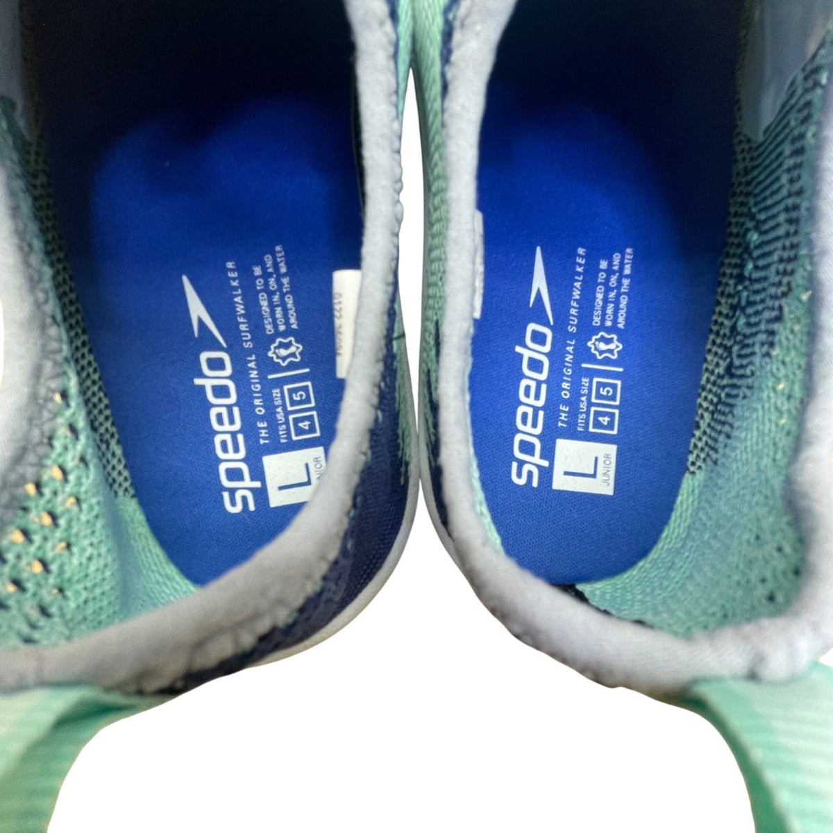 Speedo Unisex Mint Green Mesh Slip-On Surfwalker Water Shoes Size L US4/5
