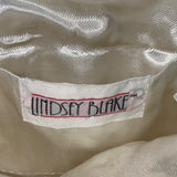 Lindsay Blake Women’s White Beaded Shell Evening Bag With Gold Chain Strap
