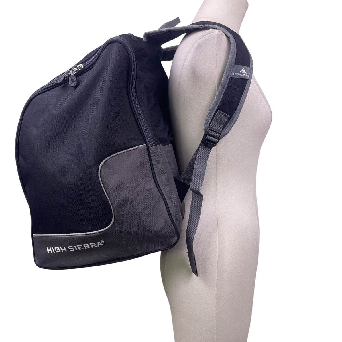 High Sierra Unisex Black Polyester/Canvas Ski & Boot Backpack Set For Winter