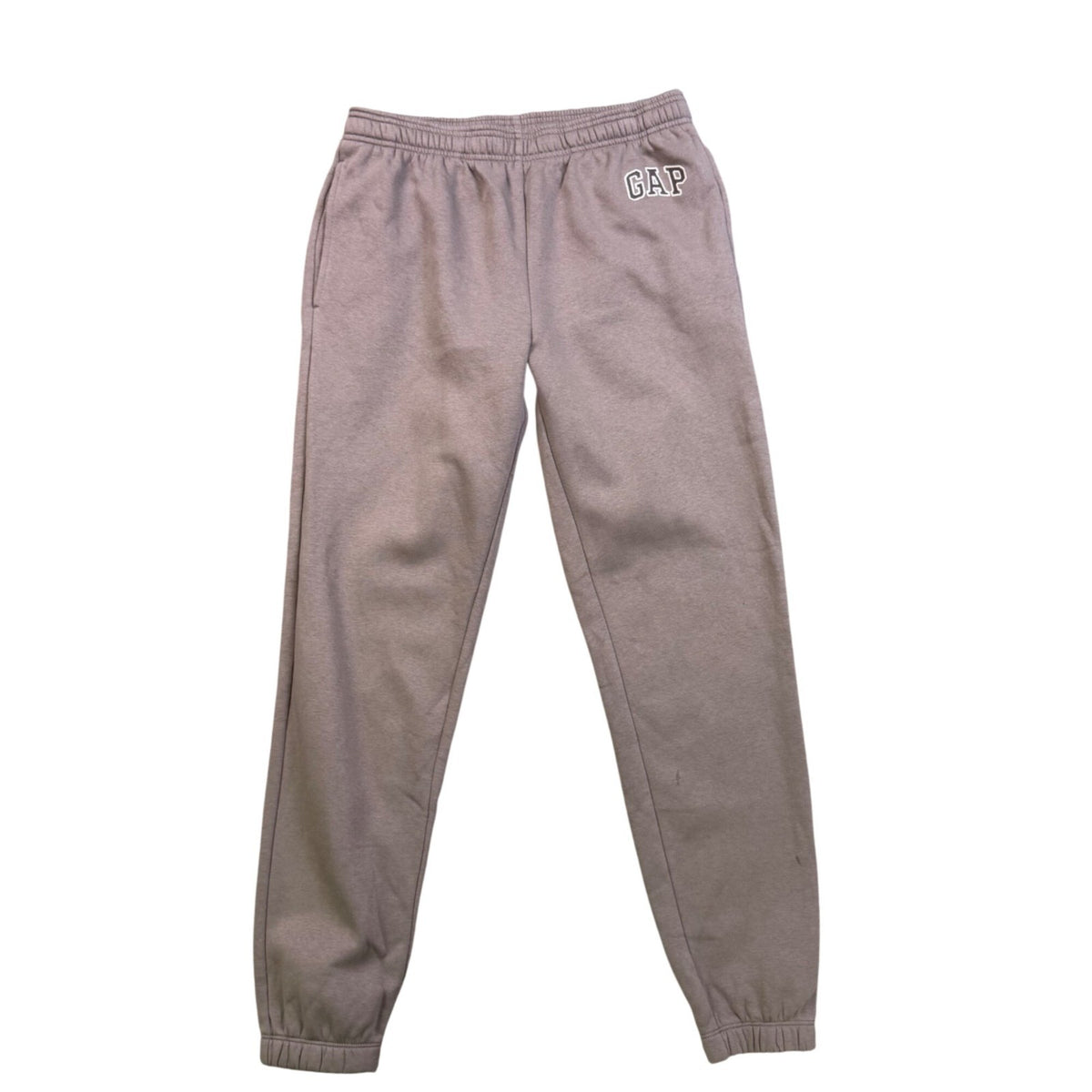 Gap Mens Gray Cotton Blend Sweatpants Elastic Waist Relaxed Fit Size S