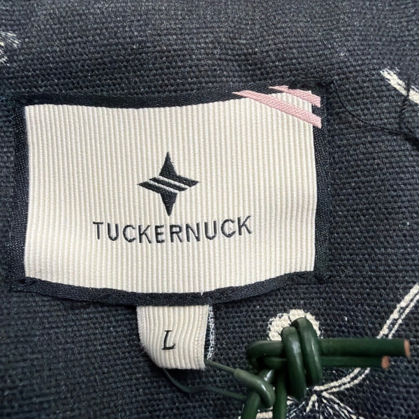 Tuckernuck Womens Black Cotton Meadow Rue Marley Short Sleeve Dress Size L