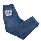 Simple Society Womens Straight Leg Distressed Denim Jeans Size 25 Premium Fabric