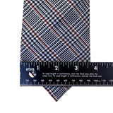 Lauren Ralph Lauren Mens Navy Cotton Blend Plaid Hand Finished Tie 3.5
