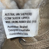 UGG Australian Shepherd Women’s Brown Suede & White Wool Mina Boots Size M6/L7