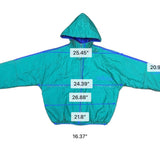 Vintage 90s Adidas Mens Teal Hooded Windbreaker Jacket Retro Sports  Sz M