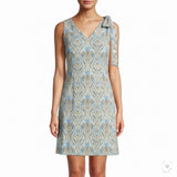 Talbots Womens Paisley Print Cotton & Silk Blend Sleeveless Sheath Dress Size 2P