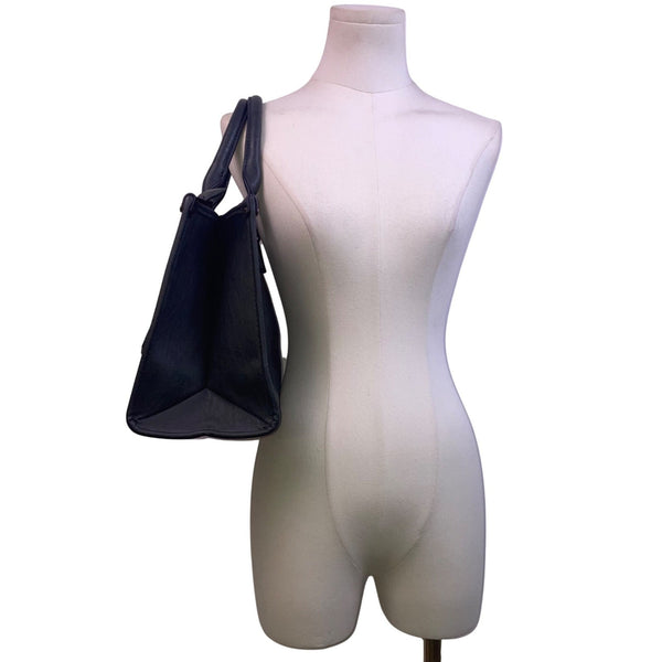 G.H. Bass & Co. Women’s Dark Green Vegan Leather Structured Handbag Tote Bag